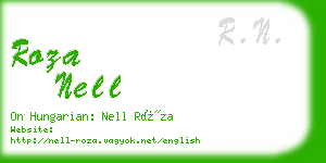 roza nell business card